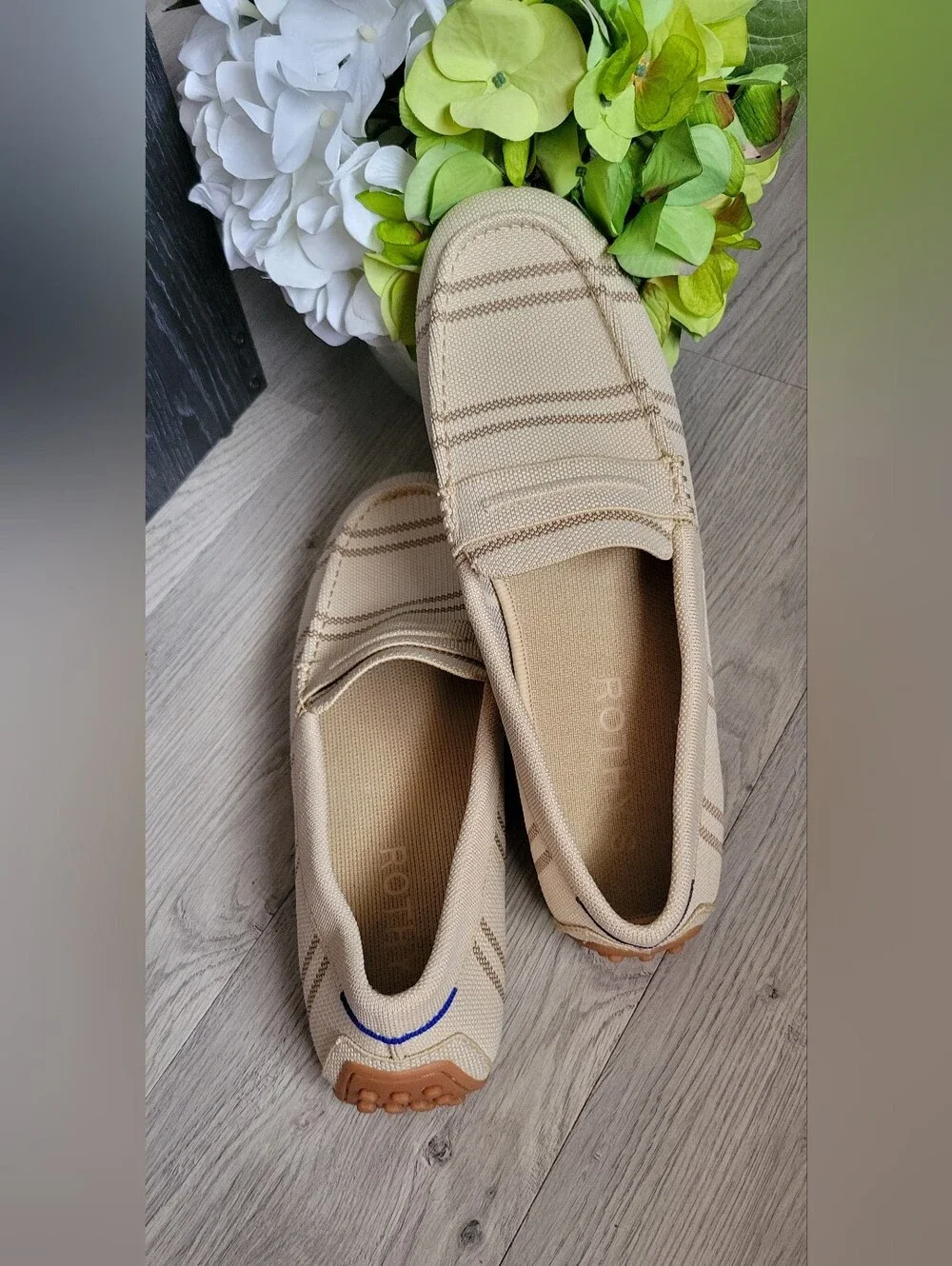 Rothy's The Driver Sandy Shore Tan & Brown Loafers, Women's US 12.5 EU 42.5